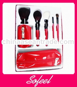 Red gift design custom promotion makeup brush