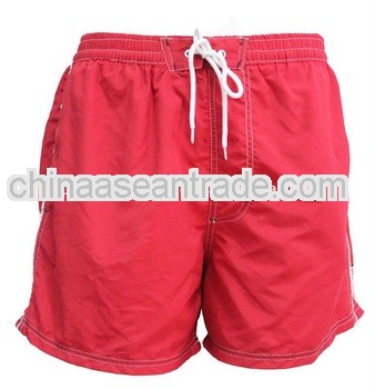 Red nylon short pant surfing short for men