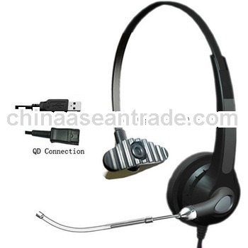 Reliable quality call center USB headphone HSM-900TPQUSBS