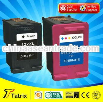 Remanufactured 122xl for HP 122XL Black and colour Ink Cartridge for hp Deskjet 1050/ 2050/ 2050s fo