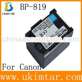 Replacement digital camera battery BP-819 1780mAh 7.4v for Canon 1780mAh