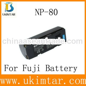 Replacement digital camera battery for FUJI NP-80 factory supply