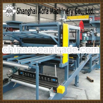 Rock wool panel forming machine