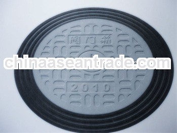 Round 600 steel fiber manhole cover