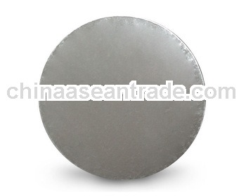 Round Single Thick Cake Board 13"--Silver cake board