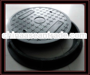 Round plastic fiberglass well cover