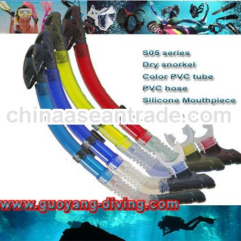 S05 commercial scuba diving equipment silicone full dry snorkel