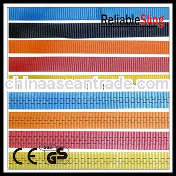 SGS audited factory Made Polyester Flat Webbing Sling Material