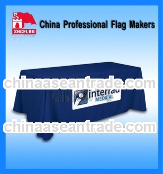 SHC fast delivery advertising custom logo table cloth fabric