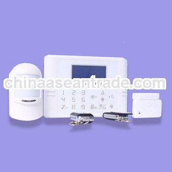 SMS alarm wireless timely arm/disarm alarm with multi-languages GSM PSTN wireless alarm system KI-PG