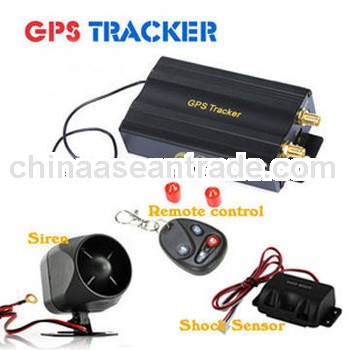 SOS Panic Button GPS tracker GPS103B&Remote Control,Siren,Shake Sensor,Car Alarm System