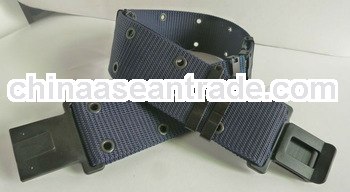 Safety army belt with plastic insert buckle in China factory