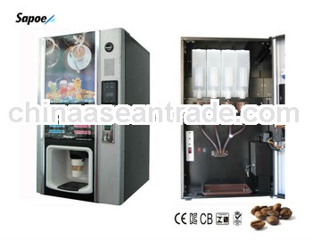 Sapoe Popular Hot & Cold Coffee Vending Machine with LCD display screen
