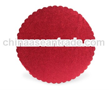 Scalloped cake boards in 12"--Corrugated Cake Circles