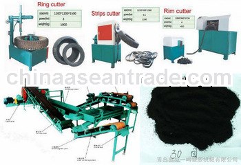 Semi-Auto Waste Tyre Recycling Machine