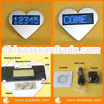 Shenzhen 7X29dot matrix led scrolling message mini display price sign board