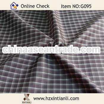 Shiny Check Patterned Polyester Liner Lining Fabrics