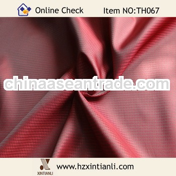 Shiny Red Jacquard Pattern Jacket Liner Lining Fabric