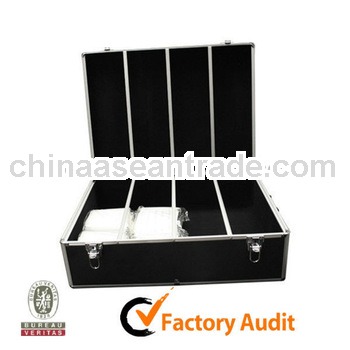 Shopping Online Websites 1000 Capacity Aluminum CD DVD Storage Case Black MLD-AC1362