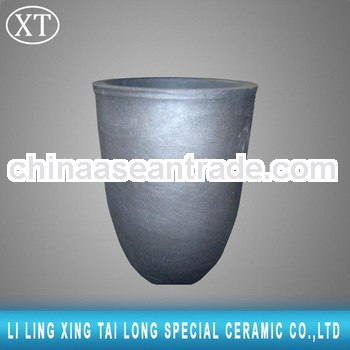 Silicon carbide industrial crucible for melting