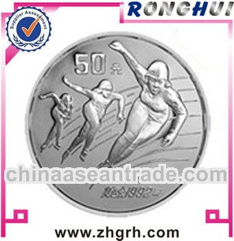 Slider skater sporter silver coin supplier/maker/manufactory/Wholesaler