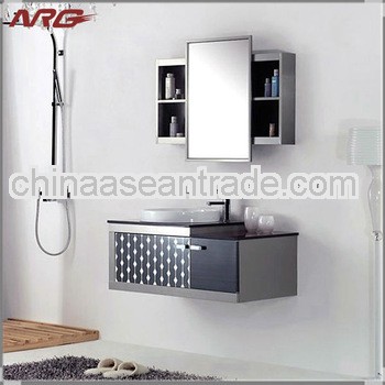 Sliding bathroom mirror cabinet