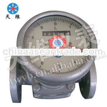 Small flow range fuel consumption mechanical gear flow meter