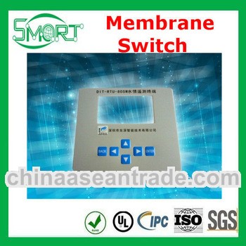 Smart bes~Stable Quality OEM LED& metal dome water proof membrane switch with plastic bezel for