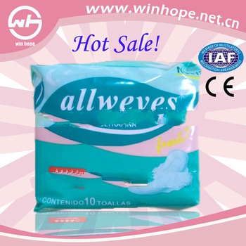 Soft breathable with high absorbency!!nana sanitary napkin