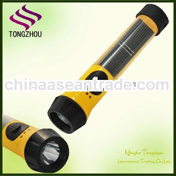 Solar Power Supply Flashlight Torch