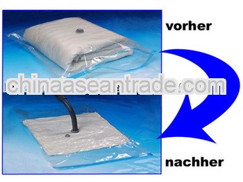 Space Saver Vacuum Seal Transparent Plastic Bag for Quilt Storage