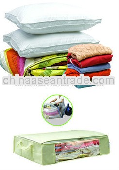 Space Saving Vacuum Seal Storage Tote with Non-Woven Outside