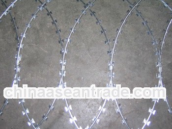 Special price Razor barbed iron wire/razor blade barbed wire