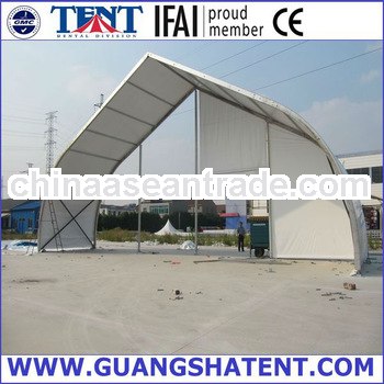 Special shaped warehouse tent with PVC cloth wall