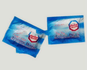 Spunlace non woven single wet wipes