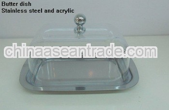 Square Shape Stainless Steel Butter Dish