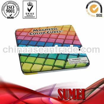 Square eco-friendly packing tin box