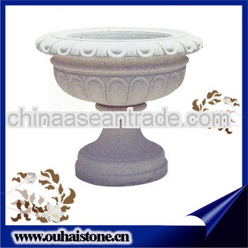 Square pupolarly used decorative granite stone large flower pots