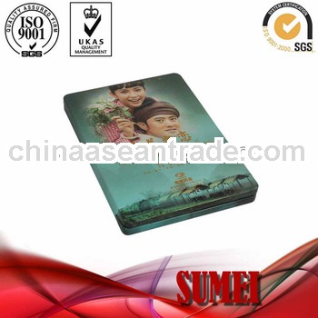 Square tin CD boxes