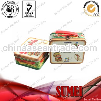 Square tin lunch box