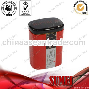 Square wholesale tea tins