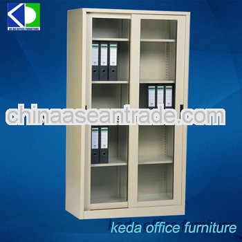 Stainless Steel Sliding Glass Door Office File Cupboard