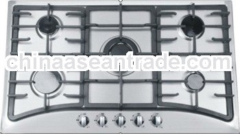Stainless steel panel cooktop , gas stove