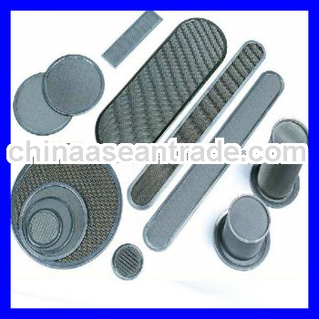 Stainless steel woven mesh filter disc