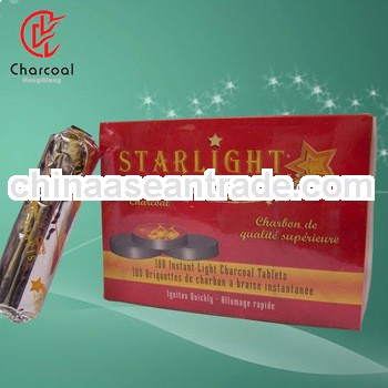 Star light round coal hookah incense