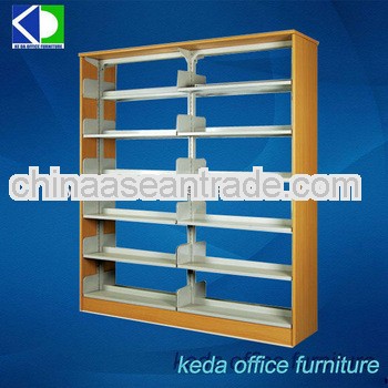 Steel Double Column Double Pile Bookshelf Steel Magazine Storage Bookshelf