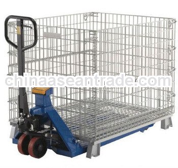 Steel galvanized wire transport forklift cage