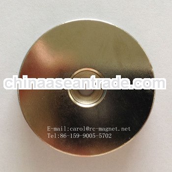 Strong countersunk NdFeB magnet for sale/ round magnets with holes