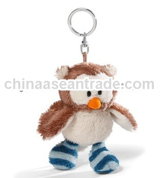 Stuffed plush flying bird keychain for decoration