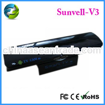 Sunvell V3 android TV box Dual core RK3066 Cortex A9 CPU android 4.2 OS Built-in 2M HD Camera and MI